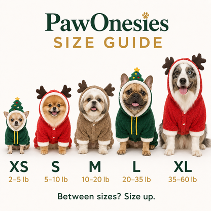 PawOnesies Christmas Dog Onesies