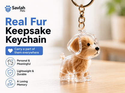 Pet Hair Keychain
